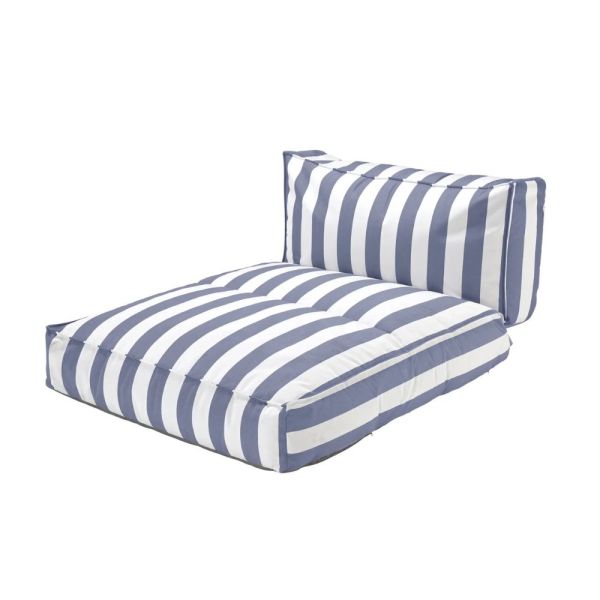 blomus STAY Day Bed 190x120cm, blau/weiß gestreift