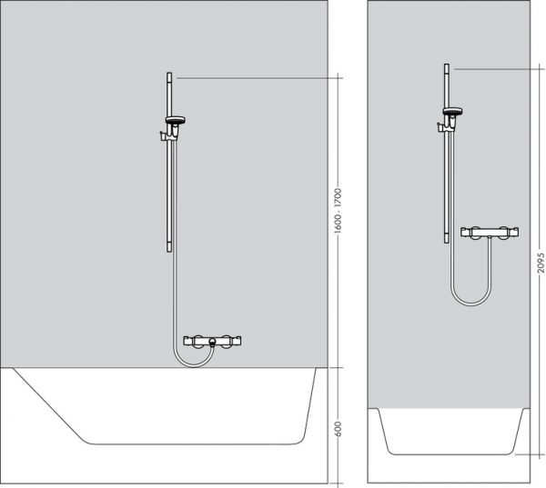 Hansgrohe Crometta Vario Brauseset 0,65m, weiß/chrom