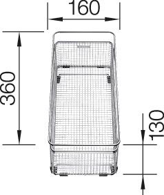 Blanco Multifunktionskorb aus Edelstahl