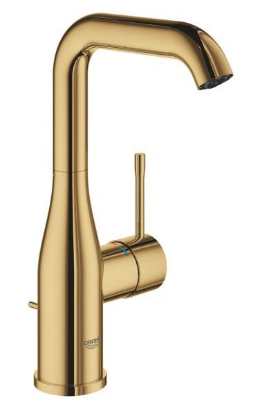 Grohe Essence Waschtischbatterie L-Size mit Ablaufgarnitur, schwenkbar, cool sunrise 24174GL1