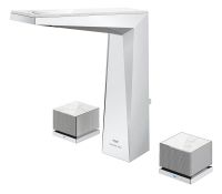 Vorschau: Grohe Allure Brilliant 3-Loch Waschtischarmatur L-Size, mit White Attica Caesarstone Einlagen