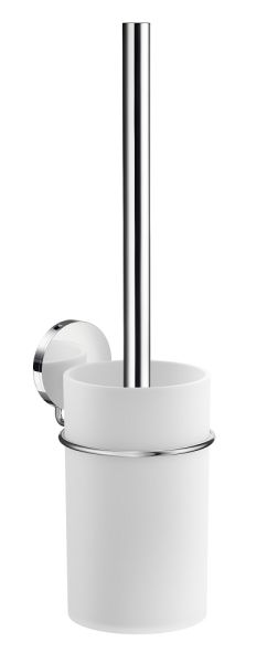 Smedbo selbstklebende WC-Bürste mit Behälter, weiß/chrom BK333