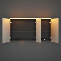 Vorschau: Burgbad Sinea 3.0 LED-Spiegelschrank 140x80cm passend zu Doppelwaschtisch