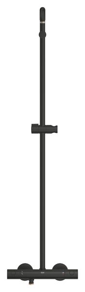 Grohe Tempesta System 250 Cube Duschsystem mit Thermostat, wassersparend, matt black