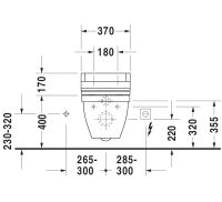 Vorschau: Duravit Starck 3 Wand-WC 62x36,5cm, oval, WonderGliss, Durafix, weiß