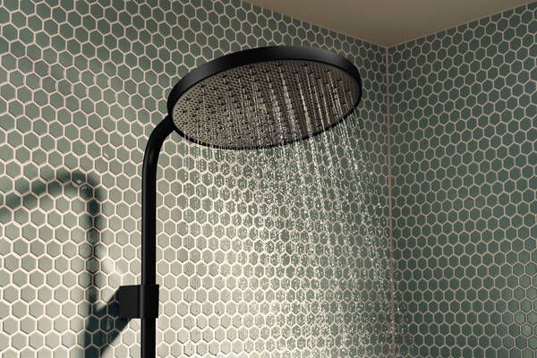 hansgrohe Activera S Duschsystem 240 1jet EcoSmart+ ShowerTablet Select, schwarz matt