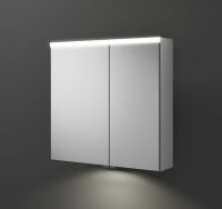 Burgbad Iveo Spiegelschrank mit horizontaler LED-Beleuchtung, Waschtischbeleuchtung, 70,8x68cm SPHY070LPN326