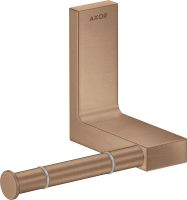 Axor Universal Rectangular Toilettenpapierhalter, polished red gold 42656300