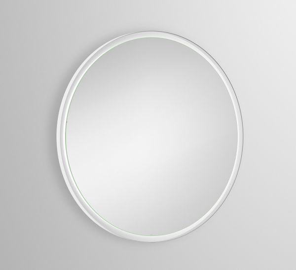 Alape Spiegel Ø100cm umlaufend indirektes LED-Licht, mattweiß pulverbeschichtet SP.FR1000.R1