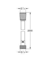 Vorschau: Grohe Rotaflex Brauseschlauch 2m, chrom