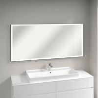 Villeroy&Boch Subway 3.0 LED-Spiegel, 160x75cm, mit Sensordimmer, schwarz matt A46316BC (1)