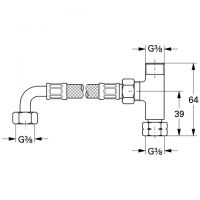 Vorschau: Grohe Grohtherm Micro Anschluss-Set., chrom