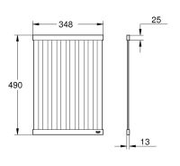 Vorschau: Grohe Abtropfgestell aus Edelstahl 49x34,8cm, zusammenklappbar
