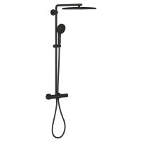 Vorschau: Grohe Vitalio Joy+ CoolTouch System 350x230 Duschsystem mit Thermostat, Aufputz, schwarz matt