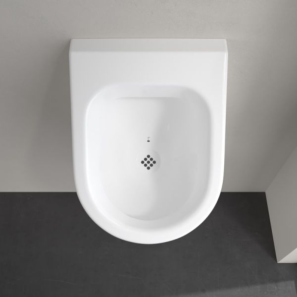 Villeroy&Boch Architectura Absaug-Urinal spritzhemmend mit keramischem Sieb und Zielobjekt, weiß 55742501