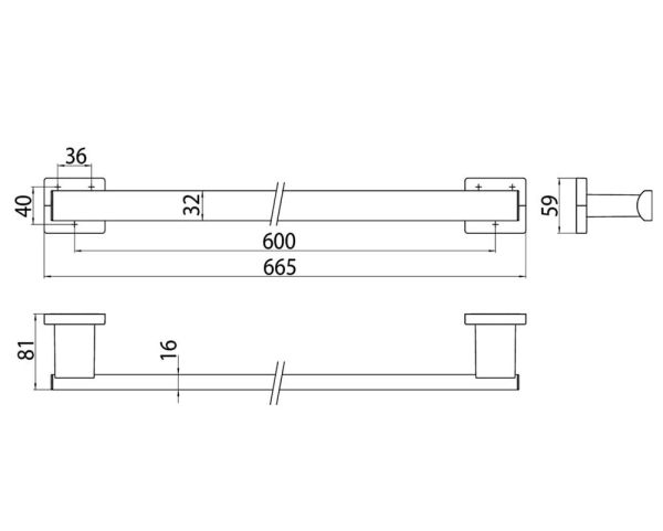 emco loft Haltegriff 60cm, chrom