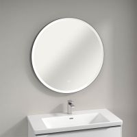 Vorschau: Villeroy&Boch Subway 3.0 LED-Spiegel Ø91cm, mit Sensordimmer, schwarz matt