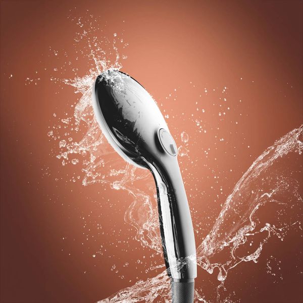 Grohe Tempesta 110 Wandhalterset mit Brauseschlauch 150cm, 3 Strahlarten, wassersparend, chrom