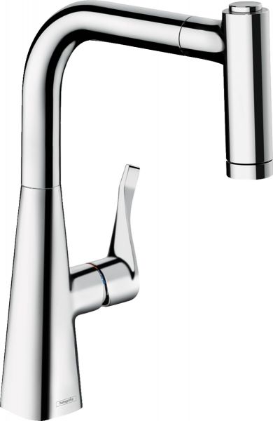 Hansgrohe Metris M71 Einhebel-Küchenmischer 220 mit Ausziehbrause und sBox, chrom