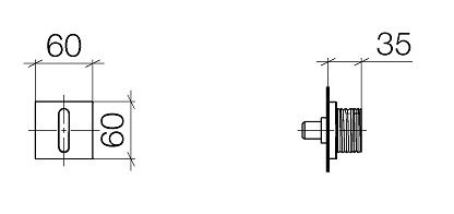 Dornbracht CL.1 Unterputzventil mit Waves Struktur, rechtsschließend 3/4"