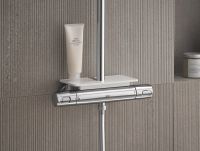 Vorschau: Grohe Vitalio System 310 Duschsystem mit Thermostatbatterie für die Wandmontage mit Ablage 26401001 1