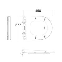 Vorschau: Kludi RESA D WC-Sitz mit QuickRelease & soft-close, weiß