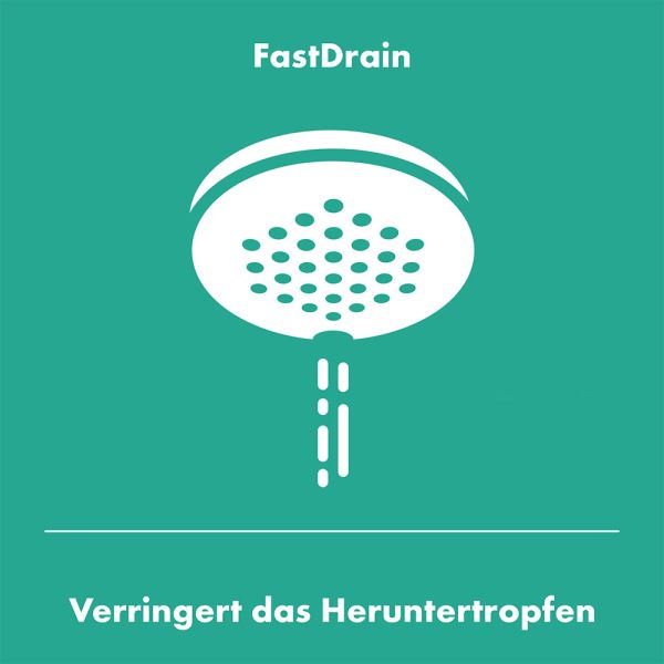 Hansgrohe Pulsify S Kopfbrause 260 EcoSmart, 1jet, ohne Brausearm, brushed bronze