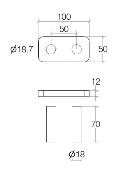 lineabeta CALIGO Rohrabdeckungs-Set 50mm