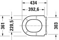 Vorschau: Duravit D-Neo WC-Sitz ohne Absenkautomatik, weiß