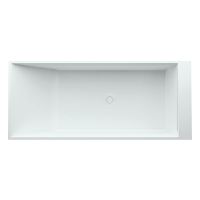 Vorschau: Kartell by Laufen Badewanne Oberfläche satin mit LED-Beleuchtung, 176x76cm, freistehend, weiß_1