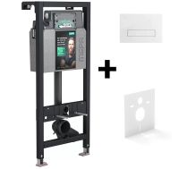 MEPA nextVIT WC-Montageelement SET, BH 120cm, inkl. Schallschutzset und WC-Betätigungsplatte