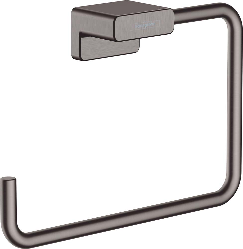 hansgrohe AddStoris Handtuchring, brushed black chrome 41754340 | BÄDERMAXX