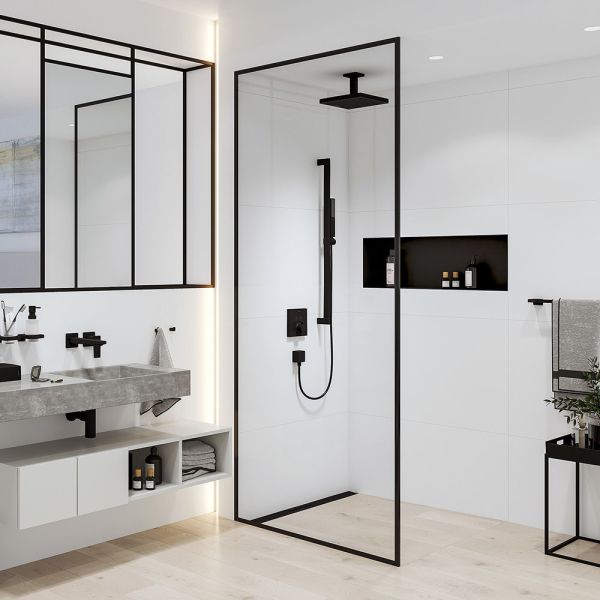 hansgrohe Deckenanschluss E 10cm, schwarz matt