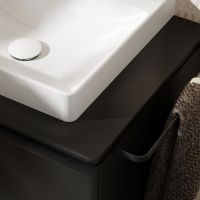 Vorschau: Hansgrohe Xelu Q Waschtischunterschrank 136cm für 1 oder 2 Aufsatzwaschtische, 2 Schubkästen