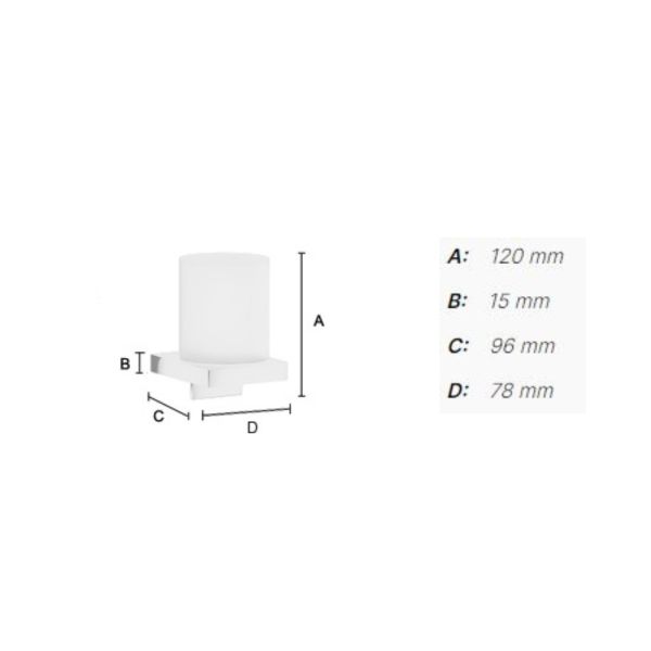 Smedbo Air Seifenspender Wandmodell, chrom/satiniert