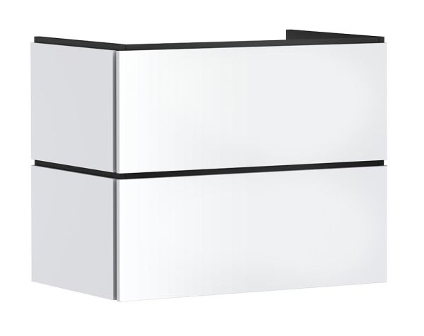 hansgrohe Xilesa E Unterschrank 78x47cm für Waschtisch, 2 Schubkästen, Push-Open, weiß matt 54296700