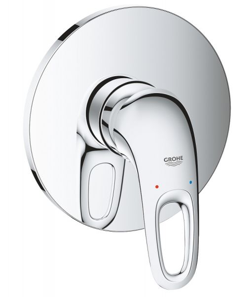 Grohe Eurostyle Einhand-Brausebatterie, offener Hebelgriff, chrom