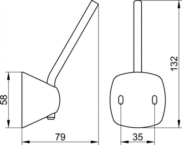 Keuco Collection City.2 Ersatzrollhalter, chrom