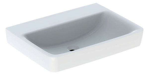 Geberit Renova Plan Waschtisch ohne Hahnloch, ohne Überlauf, 65x48cm, weiß 501643001