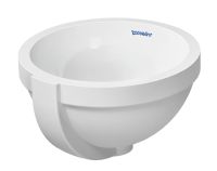 Duravit Architec Unterbauwaschtisch rund Ø27,5cm, mit Überlauf, ohne Hahnloch, weiß 0319270000