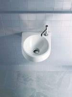 Vorschau: Duravit Architec Waschtisch halbrund 57,5x52cm, Hahnloch rechts, ohne Überlauf, weiß