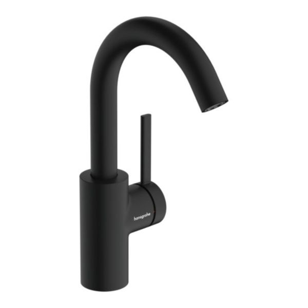 hansgrohe Zesis S Waschtischarmatur 210 mit Schwenkauslauf ohne Ablaufgarnitur, schwarz matt