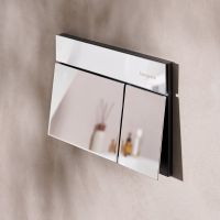 Vorschau: hansgrohe iFrame Element E Betätigungsplatte, eckig, für 2-Mengen-Spülung