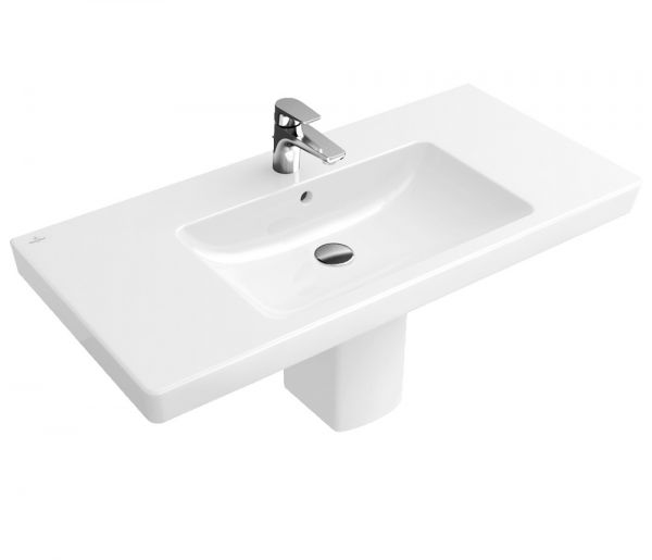 Villeroy&Boch Subway 2.0 Schrankwaschtisch, 100x47cm, 1 Hahnloch, mit Überlauf