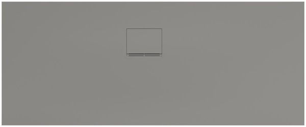 Villeroy&Boch Squaro Infinity Quaryl®-Duschwanne 170x70cm, Eckeinbau links gegen Wand, grey UDQ1770SQI2LV-3S