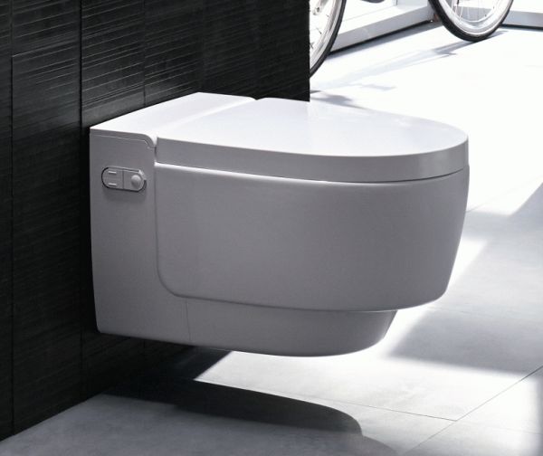 Geberit AquaClean Mera Comfort Wand-Dusch-WC Komplettanlage, weiß