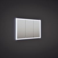 Vorschau: Burgbad rl20 Spiegelschrank 121x80cm mit Klarglas Lichtrahmen, Wandeinbau