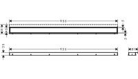 Vorschau: Hansgrohe RainDrain Match Fertigset Duschrinne 100cm, höhenverstell. Rahmen, befliesbar, schwarz matt 