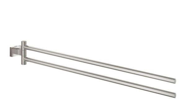 Grohe Essentials Cube Handtuchhalter 2-armig, 44cm, schwenkbar, supersteel 40624DC1
