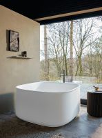 Duravit Zencha freistehende Badewanne quadratisch 125x125cm, Mineralguss, weiß 700464000000000